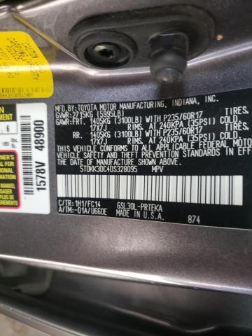 Photo 9 VIN: 5TDKK3DC4DS328095 - TOYOTA SIENNA LE 