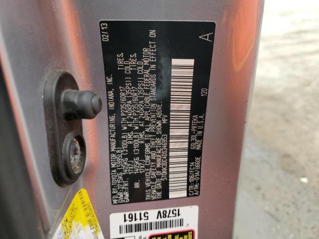 Photo 12 VIN: 5TDKK3DC4DS346953 - TOYOTA SIENNA LE 