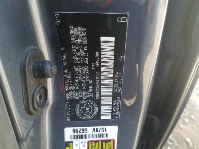 Photo 9 VIN: 5TDKK3DC4ES418848 - TOYOTA SIENNA LE 