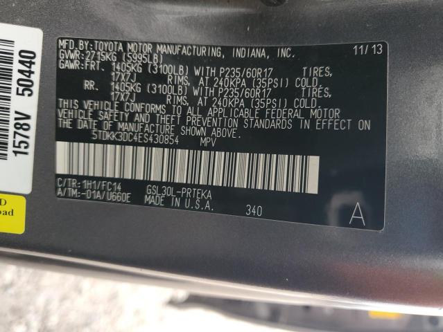 Photo 12 VIN: 5TDKK3DC4ES430854 - TOYOTA SIENNA LE 