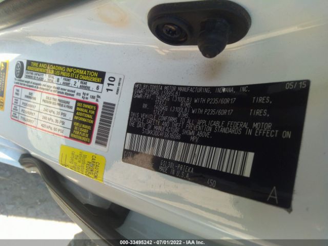 Photo 8 VIN: 5TDKK3DC4FS616086 - TOYOTA SIENNA 