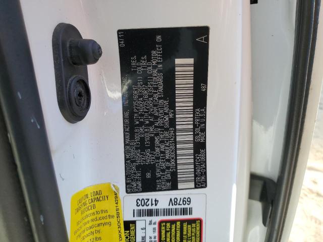 Photo 12 VIN: 5TDKK3DC5BS142949 - TOYOTA SIENNA LE 