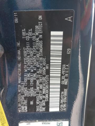 Photo 12 VIN: 5TDKK3DC5BS175370 - TOYOTA SIENNA LE 