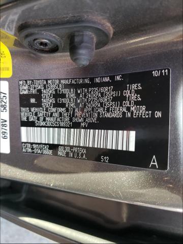 Photo 9 VIN: 5TDKK3DC5CS189321 - TOYOTA SIENNA LE 