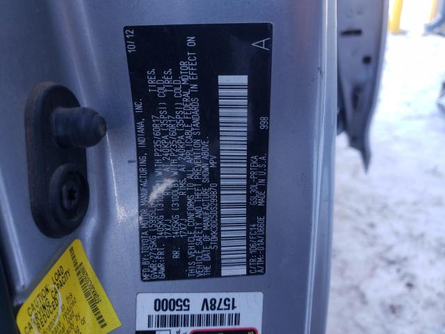 Photo 12 VIN: 5TDKK3DC5DS299870 - TOYOTA SIENNA LE 