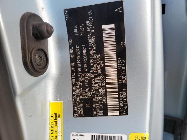 Photo 9 VIN: 5TDKK3DC5FS558229 - TOYOTA SIENNA LE 