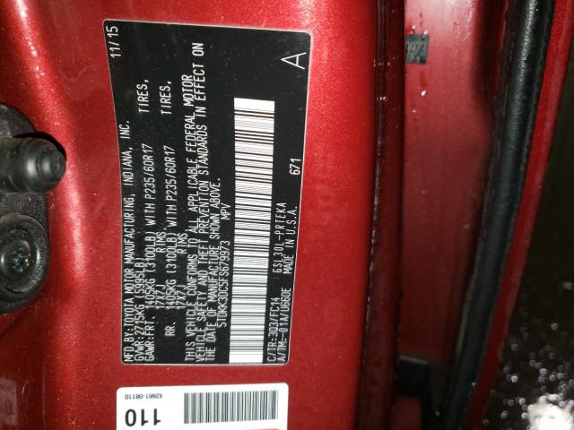 Photo 9 VIN: 5TDKK3DC5FS679973 - TOYOTA SIENNA LE 