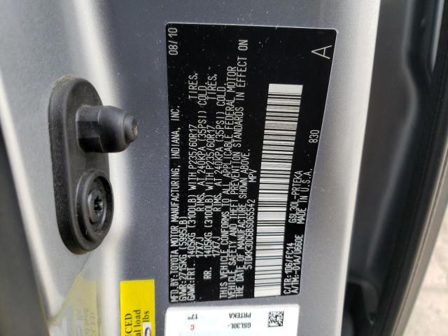 Photo 9 VIN: 5TDKK3DC6BS065542 - TOYOTA SIENNA LE 