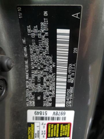 Photo 12 VIN: 5TDKK3DC6BS102475 - TOYOTA SIENNA LE 