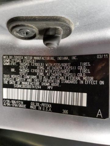 Photo 12 VIN: 5TDKK3DC6BS141244 - TOYOTA SIENNA LE 