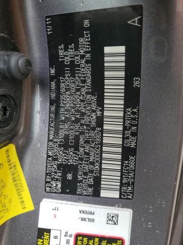 Photo 13 VIN: 5TDKK3DC6CS199078 - TOYOTA SIENNA LE 