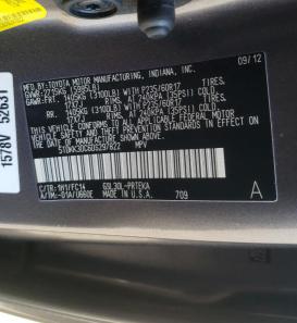 Photo 9 VIN: 5TDKK3DC6DS297822 - TOYOTA SIENNA LE 