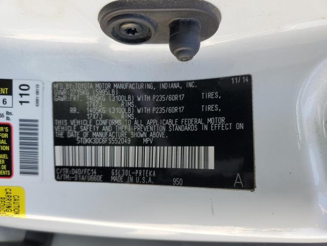 Photo 12 VIN: 5TDKK3DC6FS552049 - TOYOTA SIENNA LE 