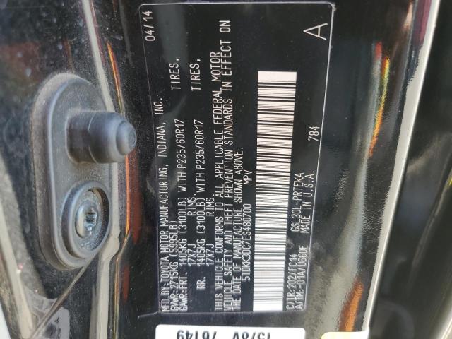 Photo 12 VIN: 5TDKK3DC7ES480700 - TOYOTA SIENNA LE 