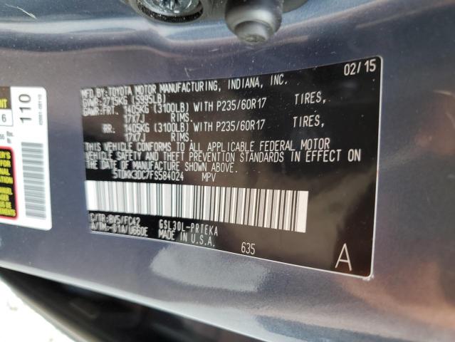 Photo 9 VIN: 5TDKK3DC7FS584024 - TOYOTA SIENNA LE 