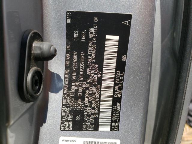 Photo 9 VIN: 5TDKK3DC7FS650636 - TOYOTA SIENNA LE 