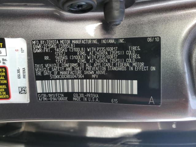 Photo 13 VIN: 5TDKK3DC8BS047964 - TOYOTA SIENNA LE 