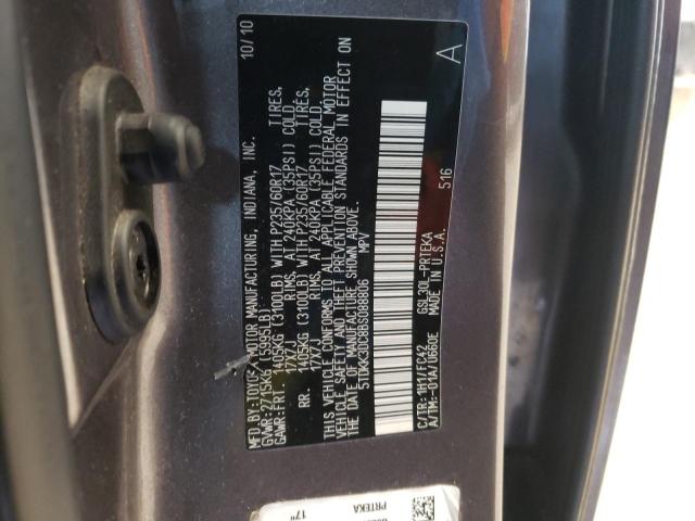 Photo 11 VIN: 5TDKK3DC8BS088806 - TOYOTA SIENNA LE 