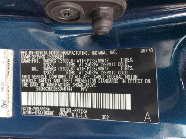 Photo 12 VIN: 5TDKK3DC9BS046144 - TOYOTA SIENNA LE 