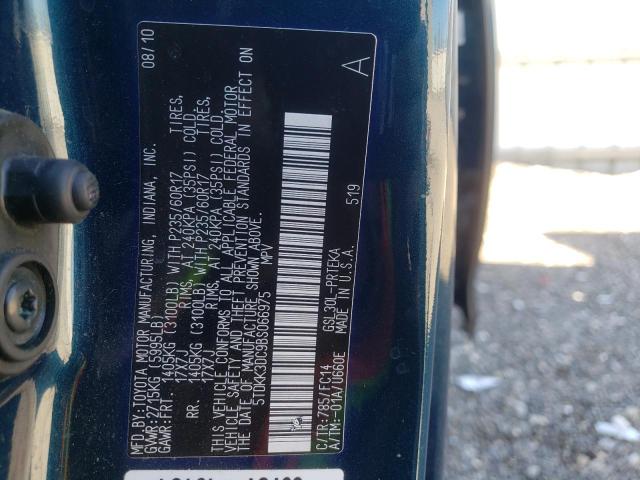 Photo 13 VIN: 5TDKK3DC9BS066975 - TOYOTA SIENNA LE 