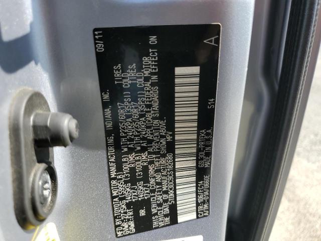 Photo 12 VIN: 5TDKK3DC9CS182680 - TOYOTA SIENNA LE 