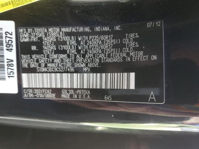 Photo 13 VIN: 5TDKK3DC9CS277496 - TOYOTA SIENNA LE 