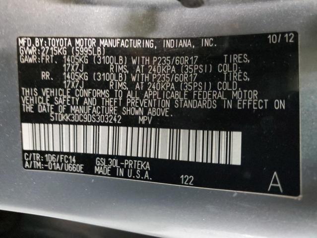 Photo 12 VIN: 5TDKK3DC9DS303242 - TOYOTA SIENNA LE 