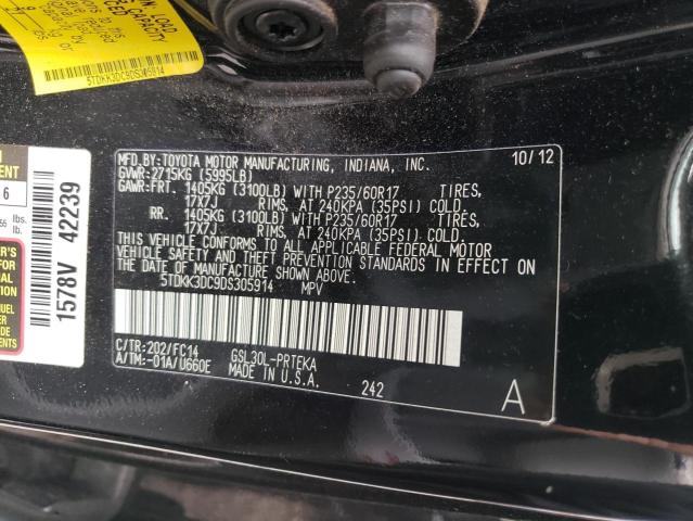 Photo 13 VIN: 5TDKK3DC9DS305914 - TOYOTA SIENNA LE 