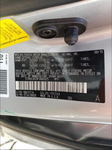 Photo 9 VIN: 5TDKK3DC9FS660925 - TOYOTA SIENNA LE 