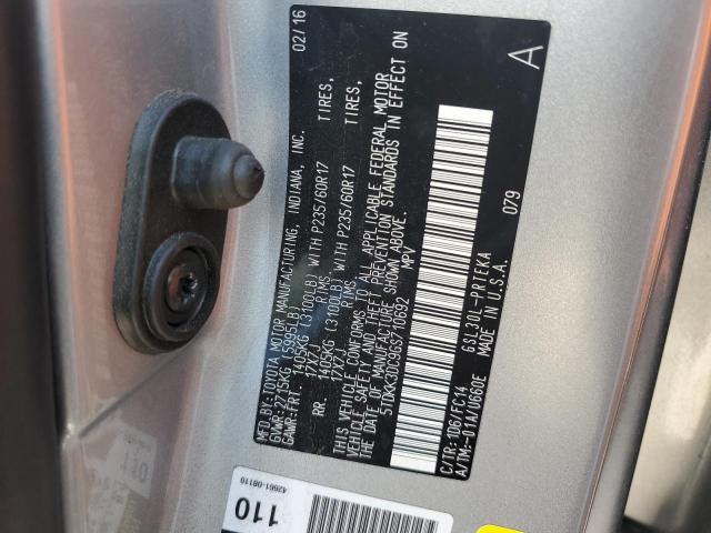 Photo 12 VIN: 5TDKK3DC9GS710692 - TOYOTA SIENNA LE 