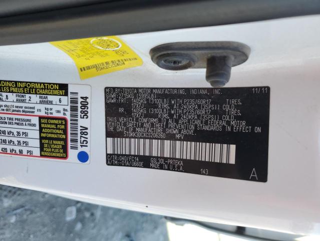 Photo 13 VIN: 5TDKK3DCXCS206260 - TOYOTA SIENNA LE 