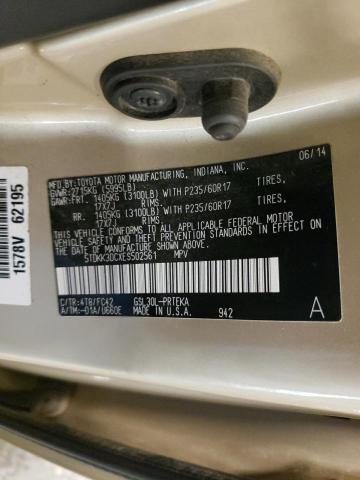 Photo 12 VIN: 5TDKK3DCXES502561 - TOYOTA SIENNA LE 