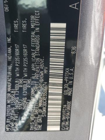 Photo 13 VIN: 5TDKK3DCXES506674 - TOYOTA SIENNA LE 