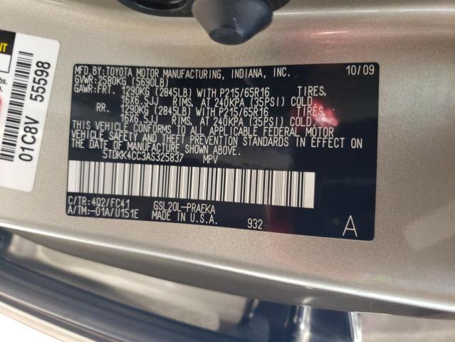 Photo 12 VIN: 5TDKK4CC3AS325837 - TOYOTA SIENNA CE 