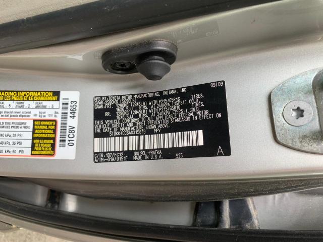 Photo 11 VIN: 5TDKK4CC6AS315819 - TOYOTA SIENNA CE 