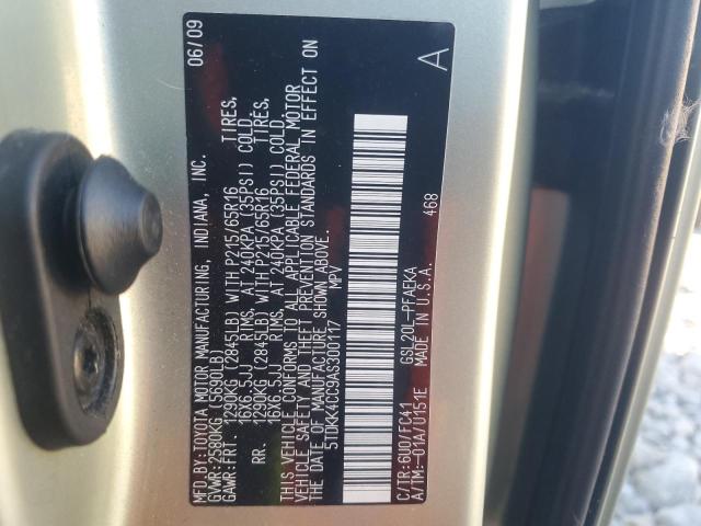 Photo 12 VIN: 5TDKK4CC9AS300117 - TOYOTA SIENNA CE 