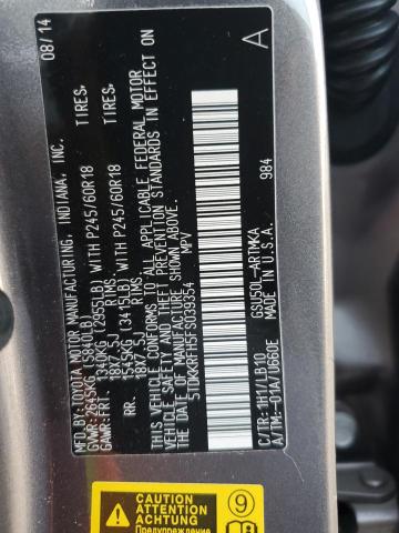 Photo 12 VIN: 5TDKKRFH5FS039354 - TOYOTA HIGHLANDER 