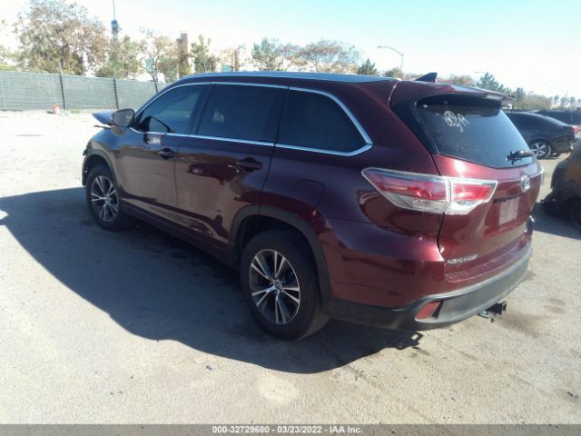 Photo 2 VIN: 5TDKKRFH5GS133803 - TOYOTA HIGHLANDER 