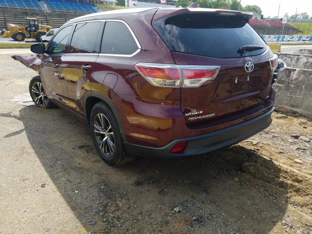 Photo 2 VIN: 5TDKKRFH8GS150644 - TOYOTA HIGHLANDER 