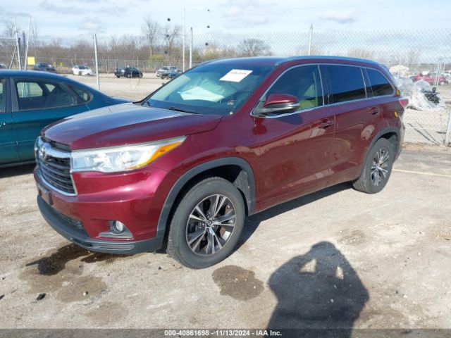 Photo 1 VIN: 5TDKKRFH9GS153262 - TOYOTA HIGHLANDER 