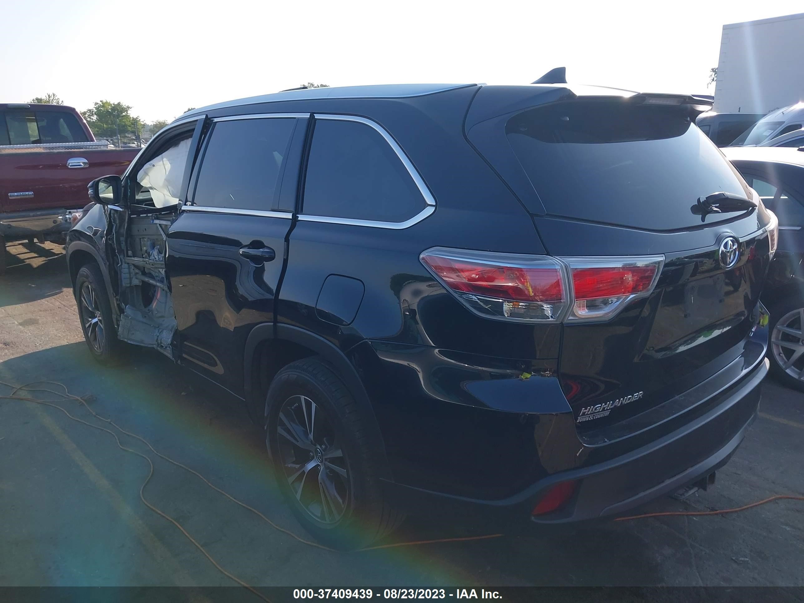 Photo 2 VIN: 5TDKKRFHXGS151343 - TOYOTA HIGHLANDER 