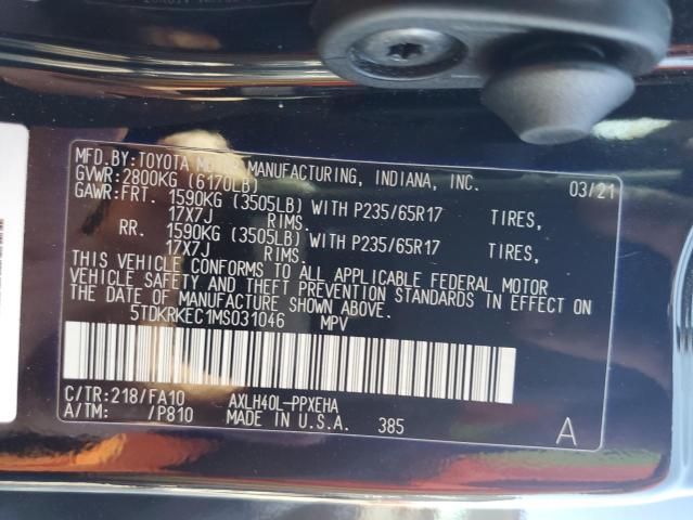 Photo 13 VIN: 5TDKRKEC1MS031046 - TOYOTA SIENNA LE 