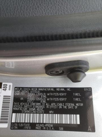 Photo 9 VIN: 5TDKRKEC2NS103972 - TOYOTA SIENNA LE 