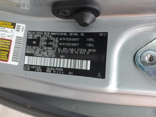 Photo 12 VIN: 5TDKRKEC3MS074383 - TOYOTA SIENNA LE 