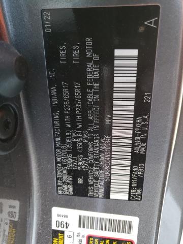 Photo 13 VIN: 5TDKRKEC4NS100846 - TOYOTA SIENNA LE 