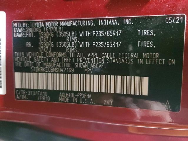 Photo 13 VIN: 5TDKRKEC6MS042169 - TOYOTA SIENNA LE 