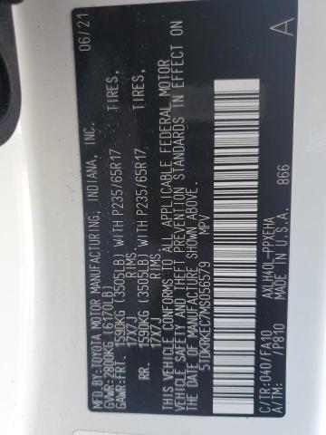 Photo 12 VIN: 5TDKRKEC7MS056579 - TOYOTA SIENNA LE 