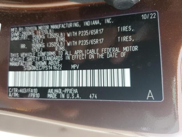 Photo 13 VIN: 5TDKRKEC7PS141622 - TOYOTA SIENNA LE 