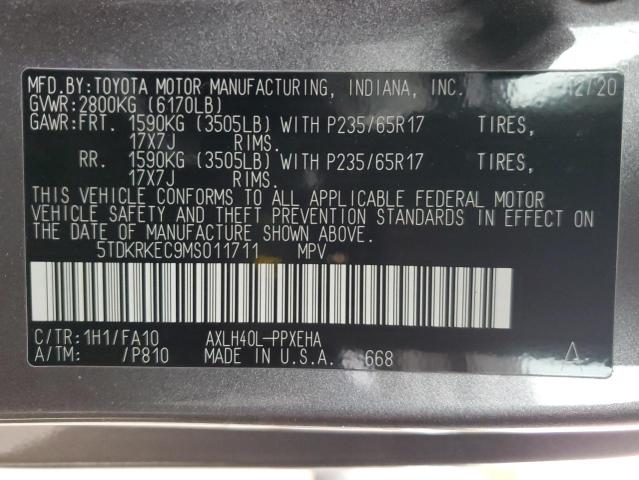 Photo 13 VIN: 5TDKRKEC9MS011711 - TOYOTA SIENNA LE 