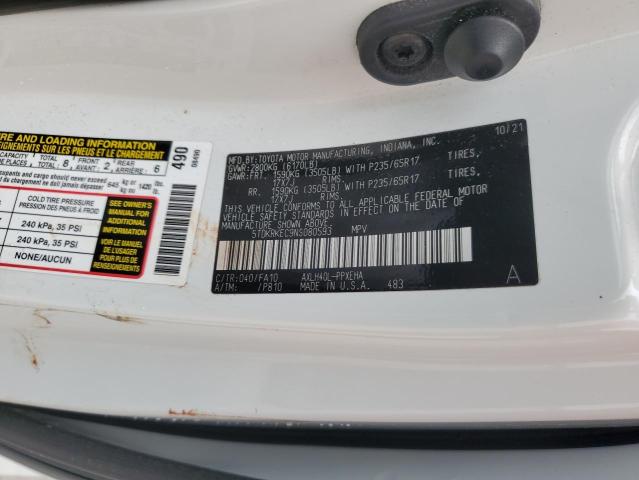 Photo 12 VIN: 5TDKRKEC9NS080593 - TOYOTA SIENNA LE 